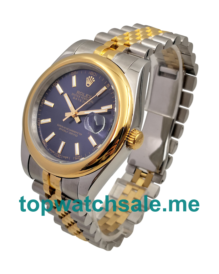 UK Blue Dials Steel And Gold Rolex Datejust 126303 Replica Watches