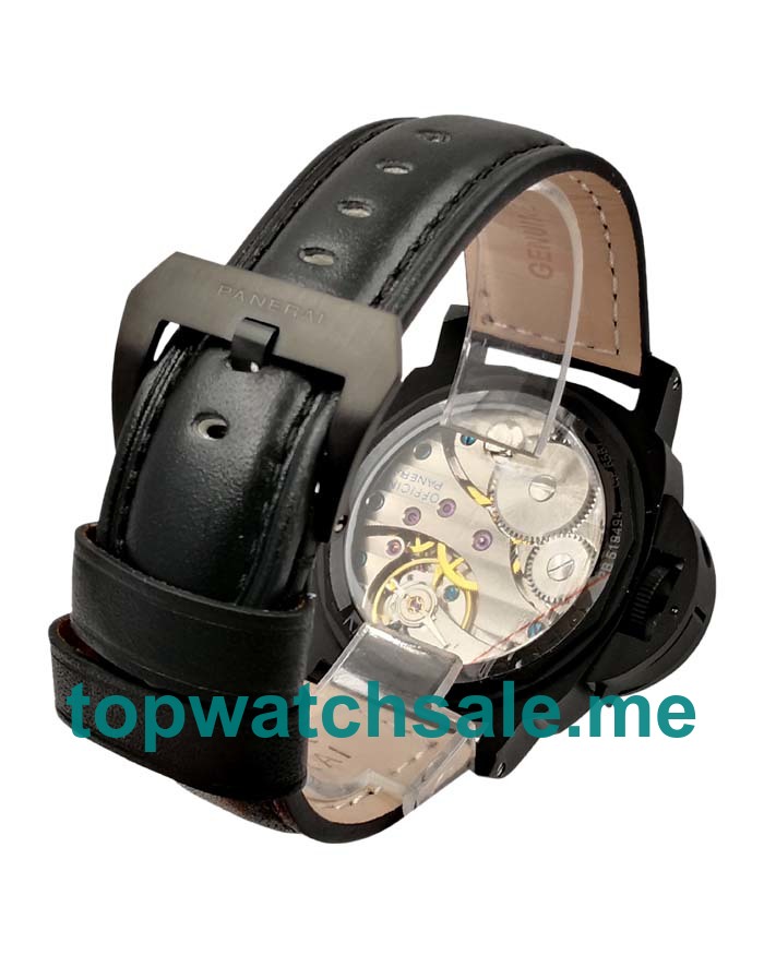 UK Black Dials Black Steel Panerai Luminor PAM00082 Replica Watches