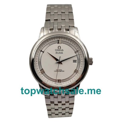 UK White Dials Steel Omega De Ville Hour Vision 424.10.37.20.04.001 Replica Watches