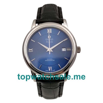 UK Blue Dials Steel Omega De Ville Hour Vision 424.13.40.20.03.001 Replica Watches