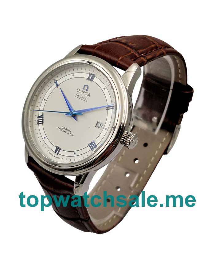 UK White Dials Steel Omega De Ville Hour Vision 424.13.40.20.02.002 Replica Watches
