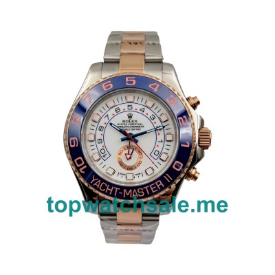 UK White Dials Steel And Rose Gold Rolex Yacht-Master II 116681 Replica Watches
