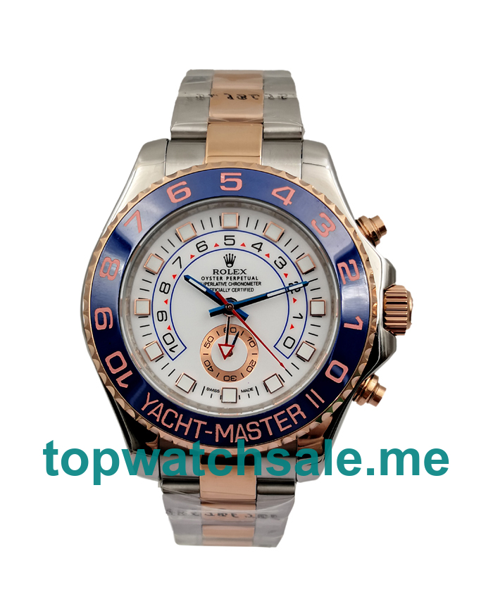 UK White Dials Steel And Rose Gold Rolex Yacht-Master II 116681 Replica Watches