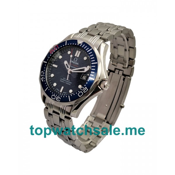 UK Blue Bezels Replica Omega Seamaster 300 M 212.30.41.20.01.005 Blue Dials Watches