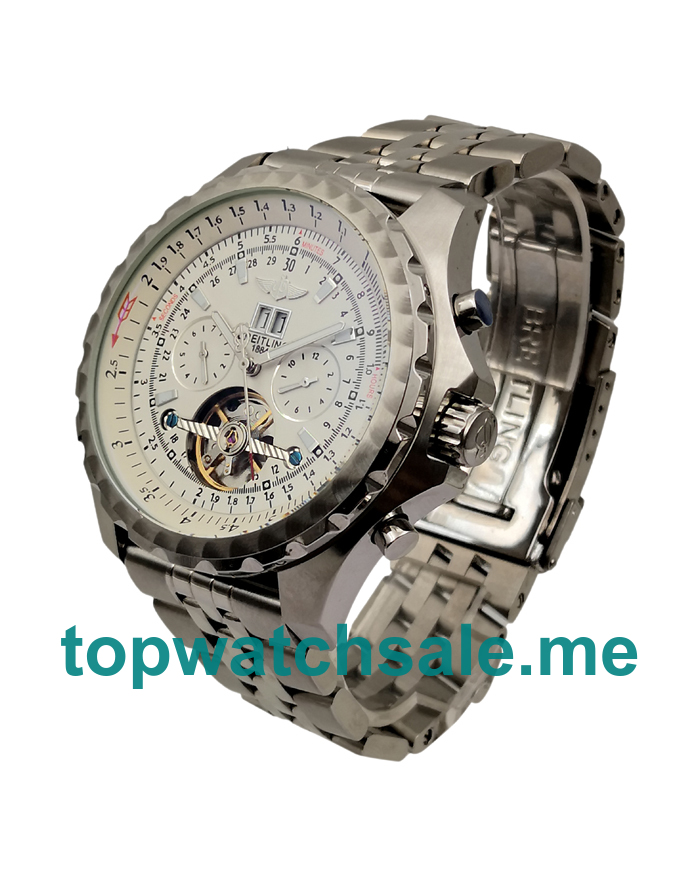 UK White Dials Steel Breitling Bentley Mulliner Tourbillon 171043 Replica Watches