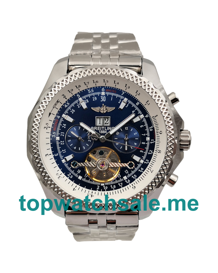 UK Blue Dials Steel Breitling Bentley Mulliner Tourbillon 171048 Replica Watches