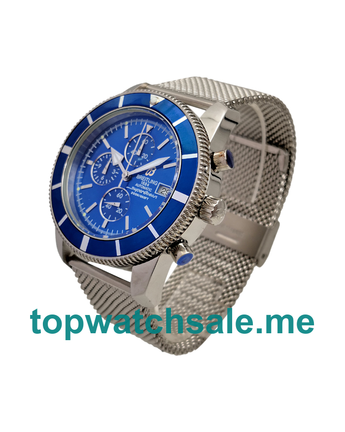 UK Blue Dials Steel Breitling Superocean Heritage A13320 Replica Watches