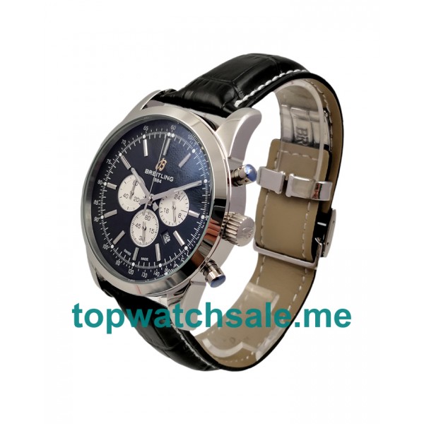 UK Black Dials Steel Breitling Transocean AB015212 Replica Watches