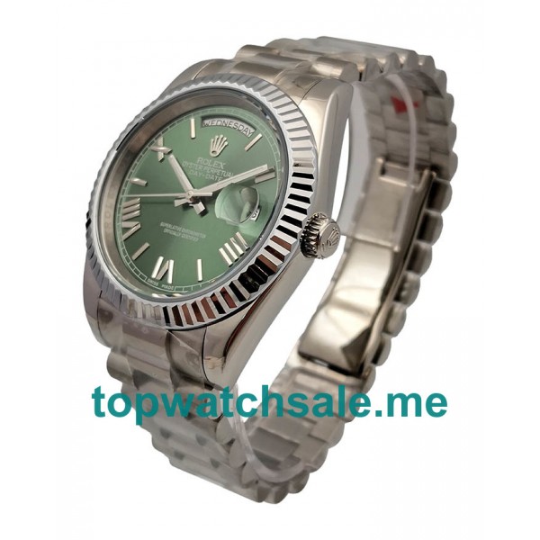 UK Green Dials Steel Rolex Day-Date II 228239 Replica Watches