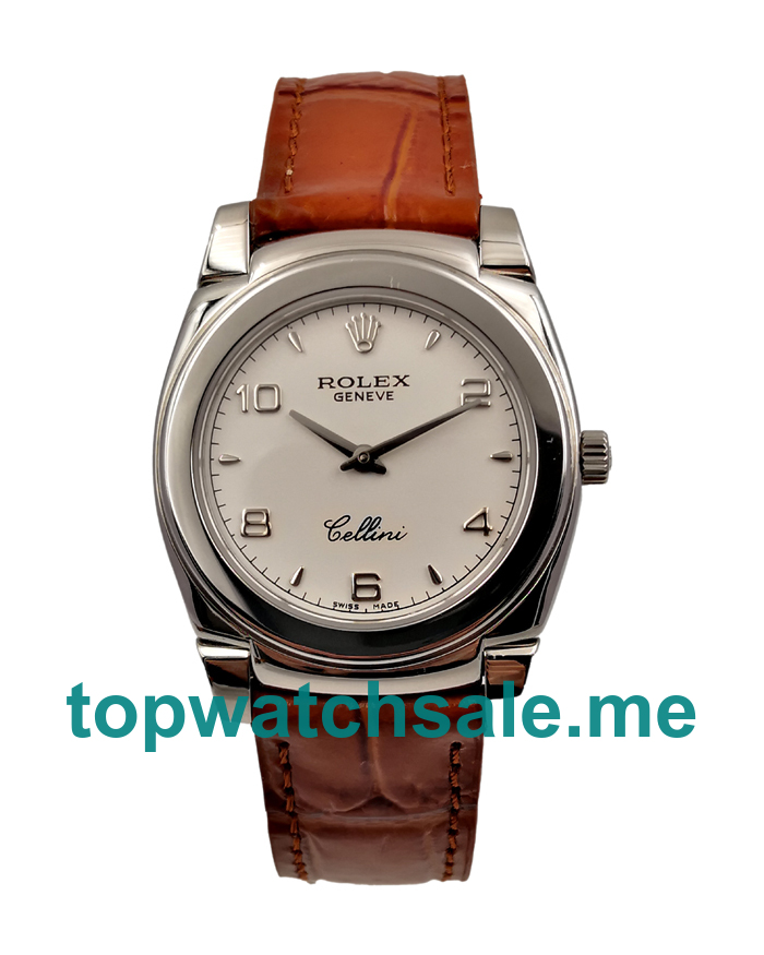 UK White Dials White Gold Rolex Cellini 5330 Replica Watches