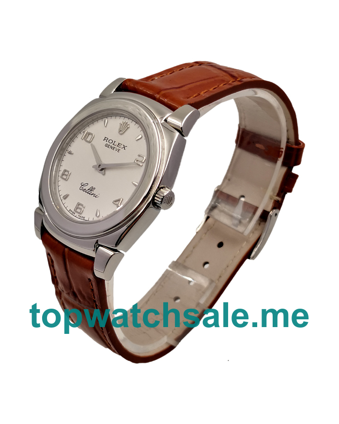 UK White Dials White Gold Rolex Cellini 5330 Replica Watches
