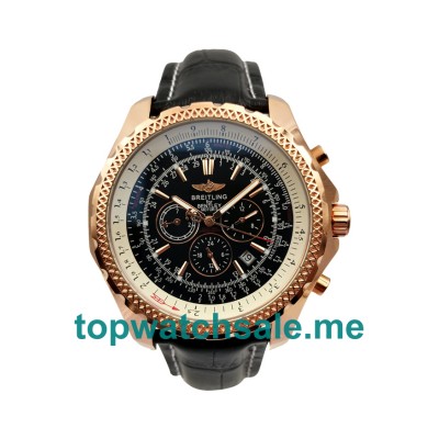 UK Black Dials Rose Gold Breitling Bentley A25362 Replica Watches