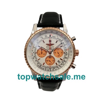 UK White Dials Rose Gold And Steel Breitling Navitimer UB012721 Replica Watches