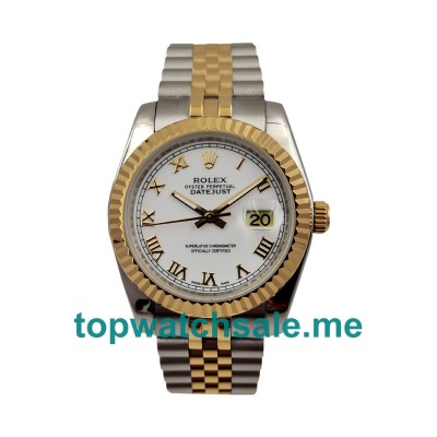 UK White Dials Steel And Gold Rolex Datejust 116233 Replica Watches