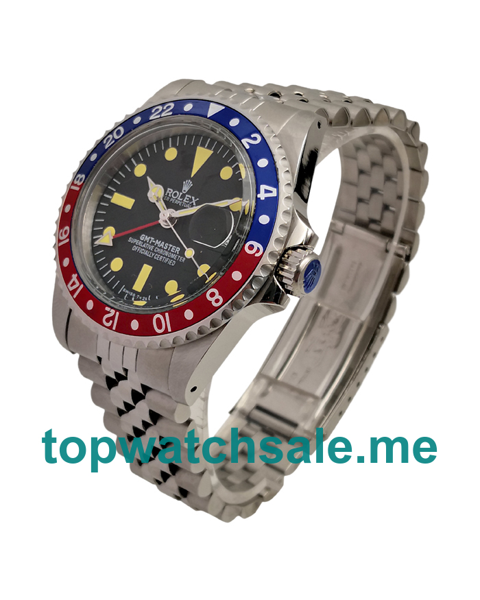 UK Black Dials Steel Rolex GMT-Master 16750 Replica Watches