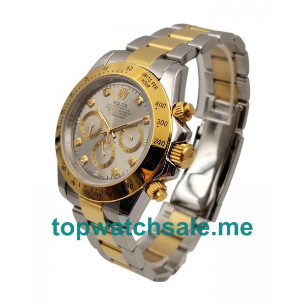 UK Grey Dials Steel And Gold Rolex Daytona 116523 Replica Watches