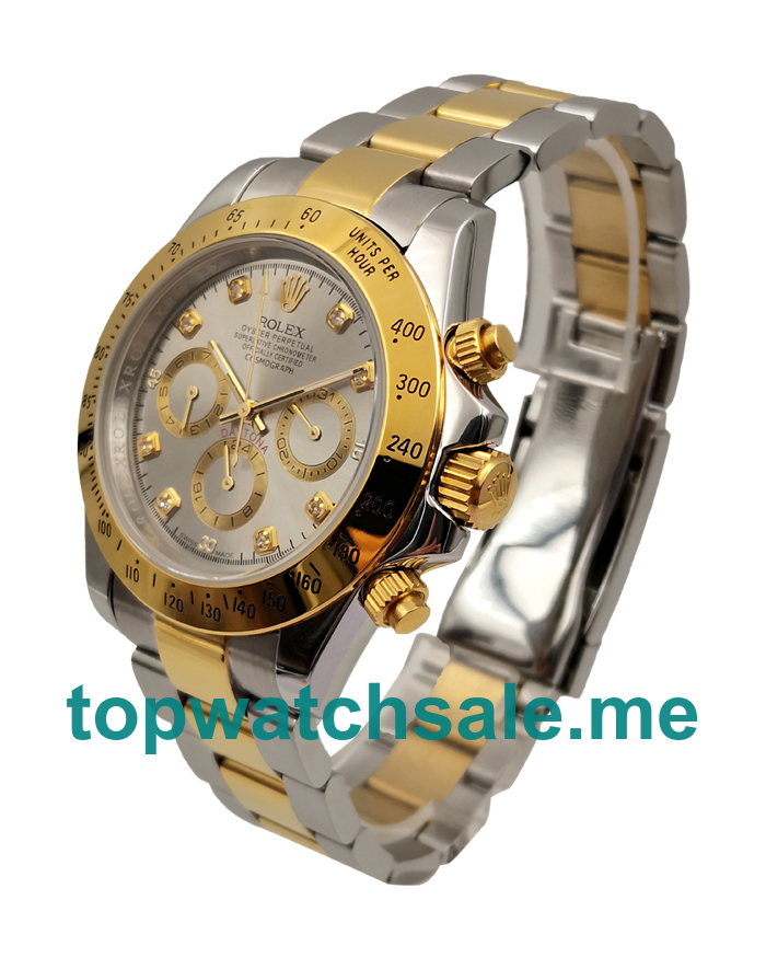 UK Grey Dials Steel And Gold Rolex Daytona 116523 Replica Watches