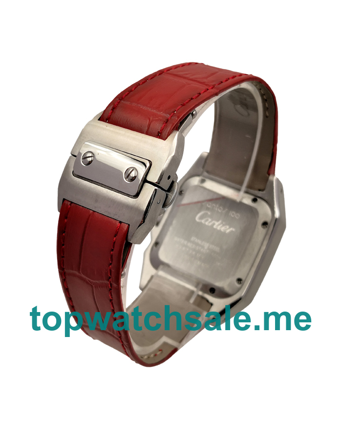 UK White Dials Steel Cartier Santos 100 W20126X8 Replica Watches