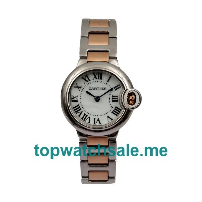 UK White Dials Steel And Rose Gold Cartier Ballon Bleu W6920034 Replica Watches