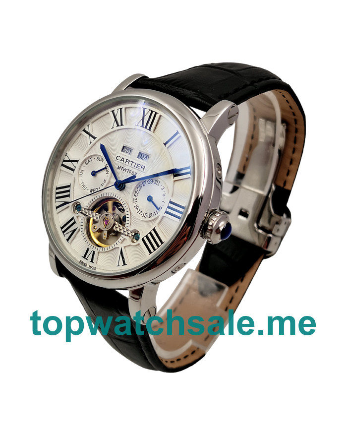 UK White Dials Steel Calibre De Cartier 171193 Replica Watches