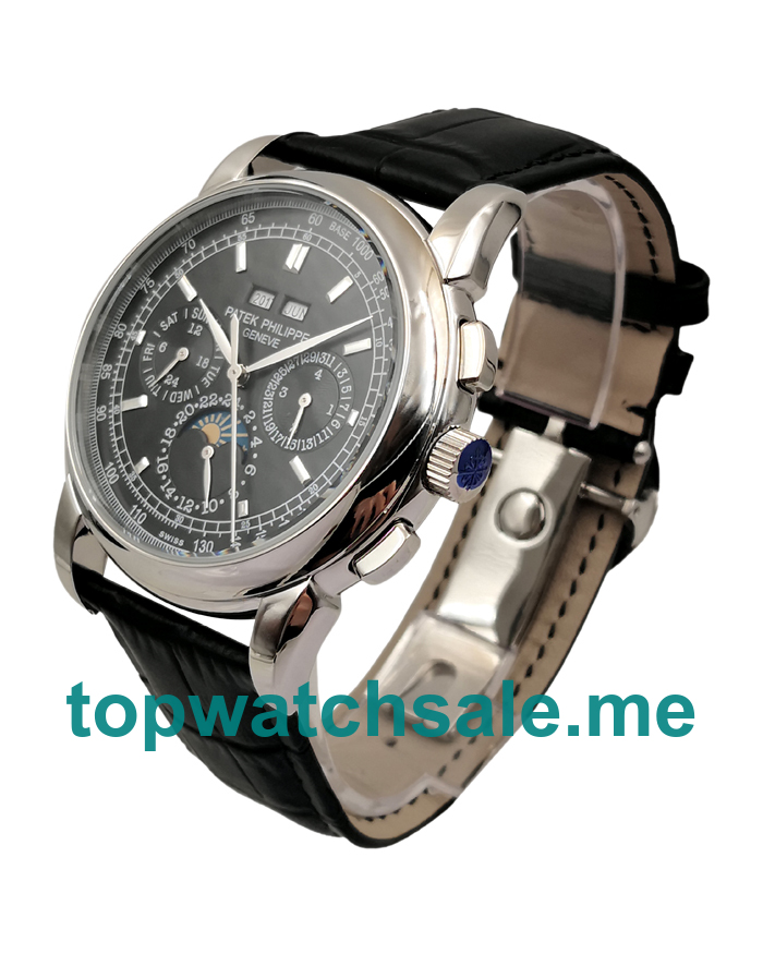UK Black Dials Steel Patek Philippe Grand Complications 5970G Replica Watches