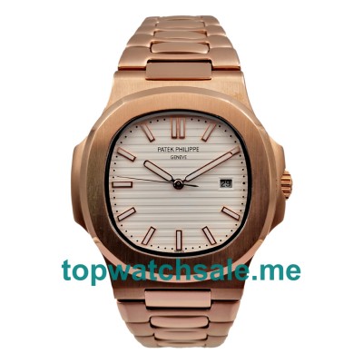 UK White Dials Rose Gold Patek Philippe Nautilus 5711/1R Replica Watches