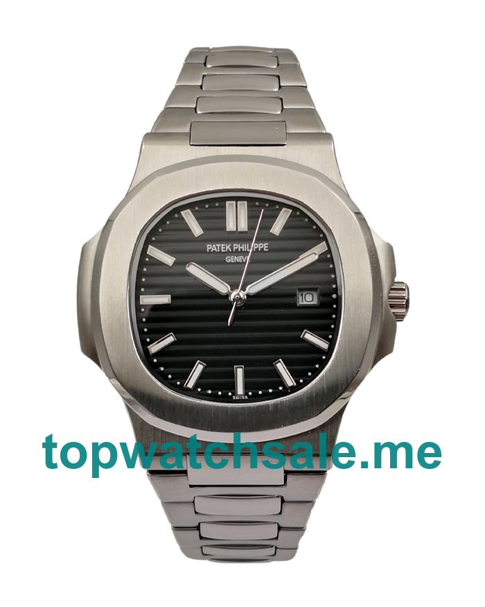UK Black Dials Steel Patek Philippe Nautilus 5711/1A Replica Watches