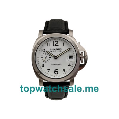 UK White Dials Steel Panerai Luminor Marina PAM00049 Replica Watches