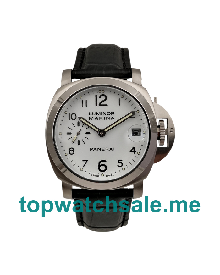 UK White Dials Steel Panerai Luminor Marina PAM00049 Replica Watches