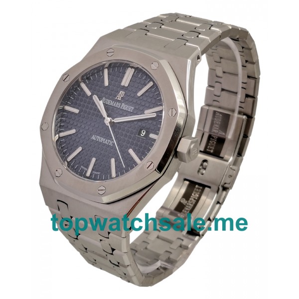 UK Blue Dials Steel Audemars Piguet Royal Oak 15400ST.OO.1220ST.03 Replica Watches