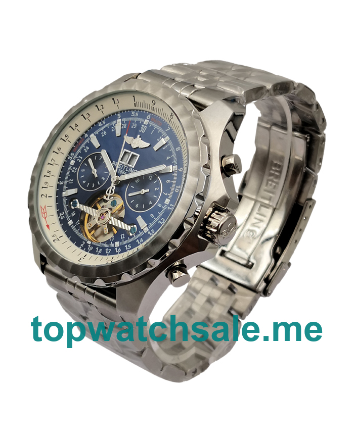 UK Blue Dials Steel Breitling Bentley Mulliner Tourbillon 171497 Replica Watches