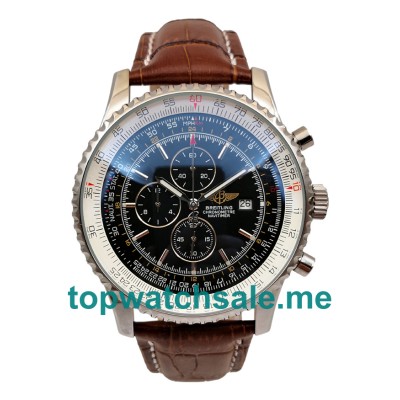 UK 46MM Black Dials Replica Breitling Navitimer World A24322 Watches