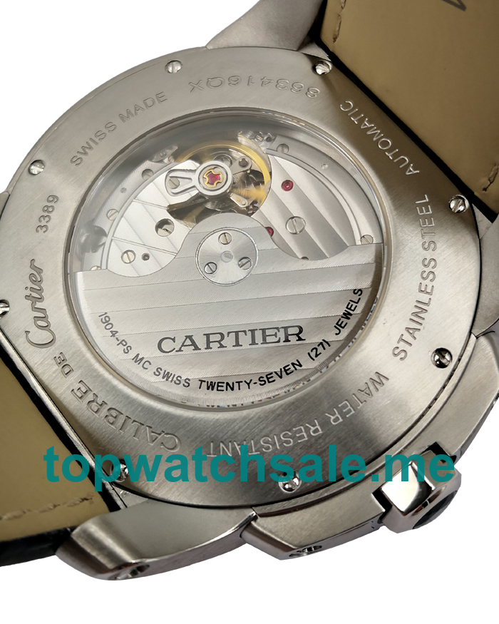 UK White Dials Steel Calibre De Cartier W7100037 Replica Watches