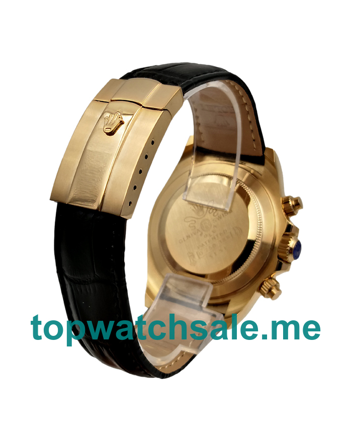 UK Black Dials Gold Rolex Daytona 116518 Replica Watches