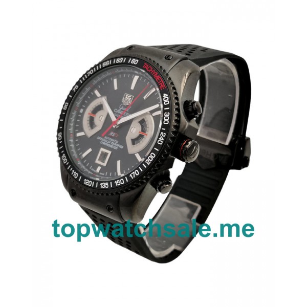 UK Black Dials Black Steel TAG Heuer Grand Carrera CAV518B.FT6016 Replica Watches