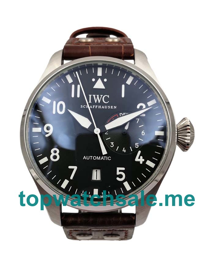 UK Black Dials Steel IWC Pilots IW500916 Replica Watches