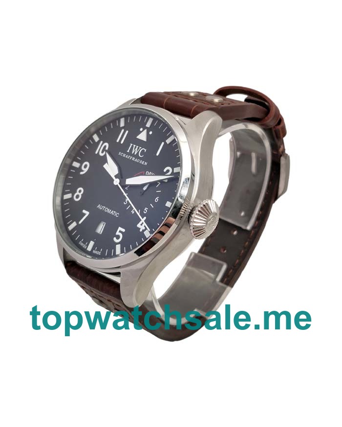 UK Black Dials Steel IWC Pilots IW500916 Replica Watches