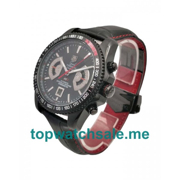UK Black Dials Black Steel TAG Heuer Grand Carrera CAV518B.FC6237 Replica Watches