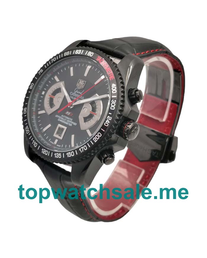 UK Black Dials Black Steel TAG Heuer Grand Carrera CAV518B.FC6237 Replica Watches