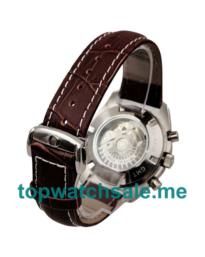 UK Black Dials Steel Omega Speedmaster GMT 3881.50.37 Replica Watches