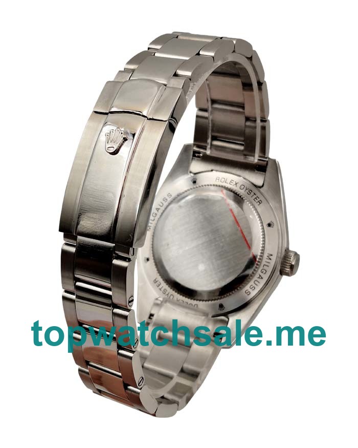UK Black Dials Steel Rolex Milgauss 116400 GV Replica Watches