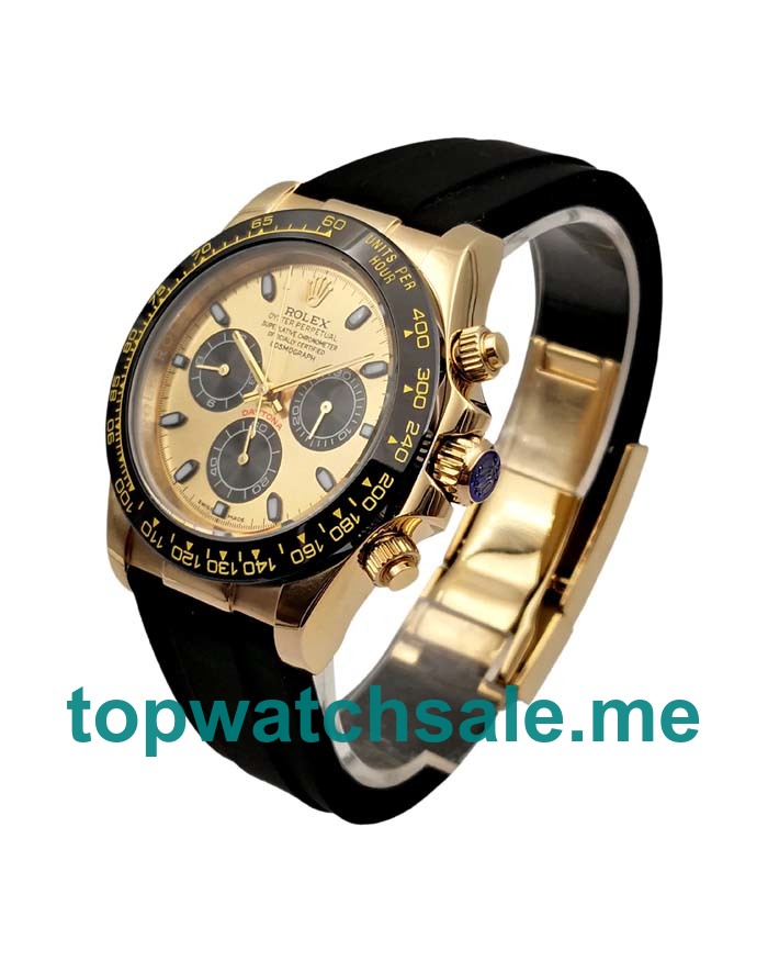 UK Champagne Dials Gold Rolex Daytona 116518 LN Replica Watches
