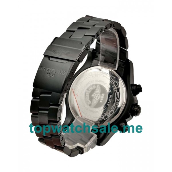 UK Black Dials Black Steel Breitling Super Avenger XB0170E4 Replica Watches
