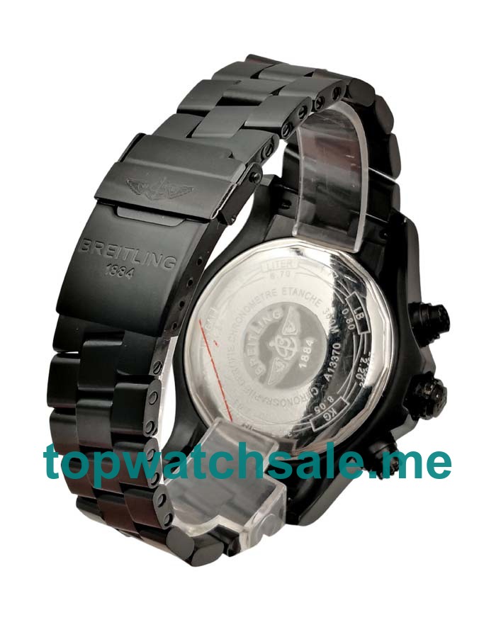 UK Black Dials Black Steel Breitling Super Avenger XB0170E4 Replica Watches
